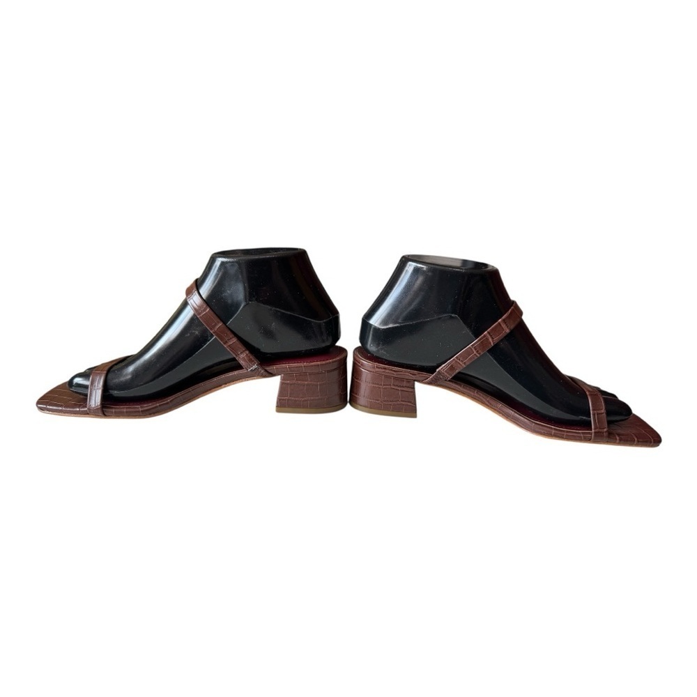 NWOT Marc Fisher Caylon Sandal - Marsala Croco Embossed - Women’s 7 - Picture 7 of 11